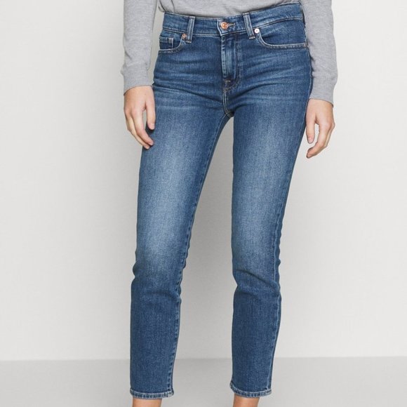 7 For All Mankind High Rise Roxanne Skinny Jean - Picture 1 of 6